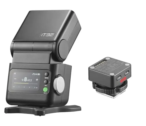 Godox iT32カメラフラッシュストロボ X5 TTLワイヤレスフラッシュトリガー Cannonカメラ用クリップオンフラッシュ(iT32+X5C) [並行輸入品]