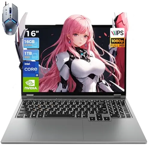 TOPGRO ゲーミングノートpc【Core i9-9980HK/GTX1650/最大5.0GHz/WiFi6/BT5.2】ゲーミングマウス・マウスパッド付き ゲーミング ノートパソコン 16インチ 16GBメモリ 1TB SSD 8コア/16スレッド ゲ