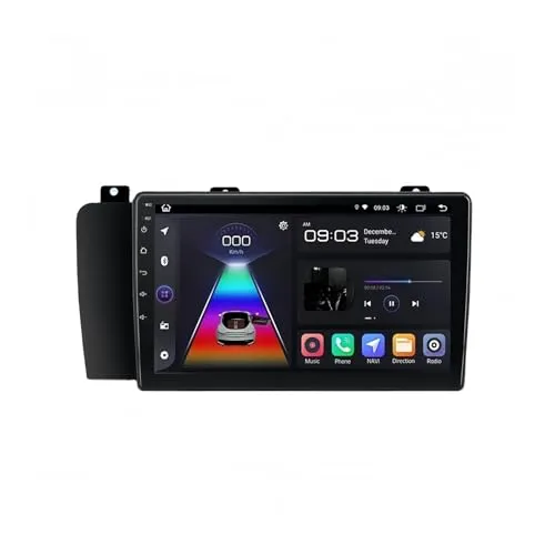 用のVolvo XC70 V70 S60 2004-2009用Androidカーラジオ、用のVolvo XC70 V70 S60用カーラジオマルチメディアCarPlayヘッドユニット アンドロイドオート(V1 Pro C (2GB+32GB))