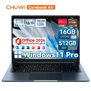 【エントリーで最大ポイント10倍★クーポン後84,999円】Office付き★CHUWI ノートパソコン 14インチ 軽量 薄型 Ryzen5 6600H メモリ 16GB 512GB SSD Windows11 Pro 超軽量1kg 高性能 勉強用 外出用ノートPC 在宅