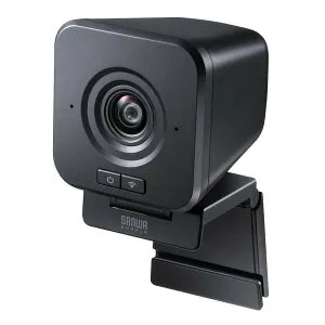 【25日は24時間限定クーポン配布】SANWA SUPPLY サンワサプライワイヤレス広角WEBカメラ CMS-V69BK(2663588)代引不可 送料無料