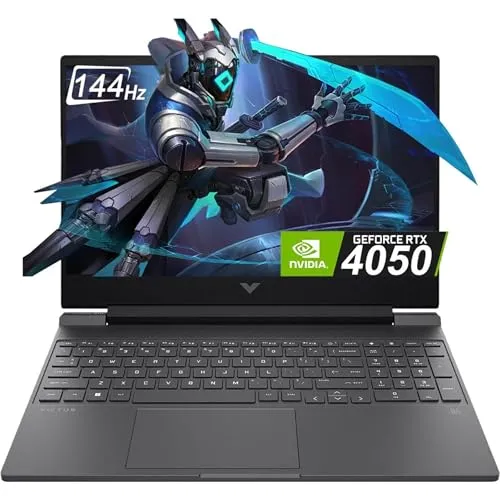 HP Victus 15.6インチ FHD 144Hz ゲーミングノートパソコン Intel Core i5-13420H NVIDIA GeForce RTX 4050 6GB - 16GB DDR4 512GB SSD マイカシルバー (2024)