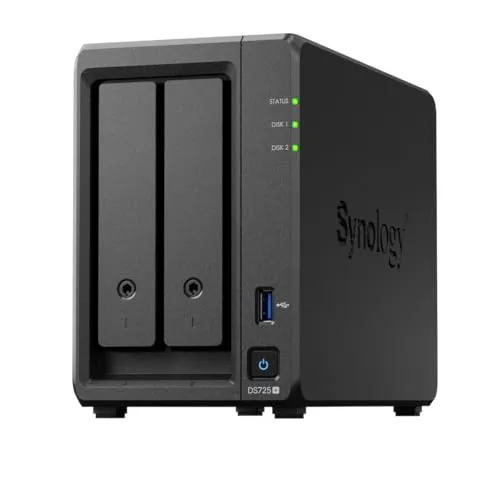 Synology NASキット 2ベイ DS725+ RyzenCPU搭載 4GBメモリ搭載 2.5GbE-NIC スタンダードユーザー向け 国内正規代理店フィールドレイク取扱品 電話サポート対応品 DiskStation