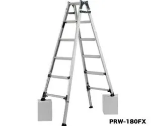 【自在脚端具『ふんば郎 PRT-Z1』：1個】伸縮脚付はしご兼用脚立[PRW-150FX]