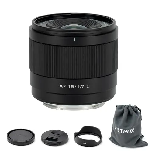 VILTROX AF 15mm F1.7 E ソニーカメラ用 15mm f/1.7 E マウントレンズ Sony E用 APS-C プライムレンズ ソニーカメラ a6400 a6500 a6600 ZV-E10 FX30 A6700 ZC-E10II a7