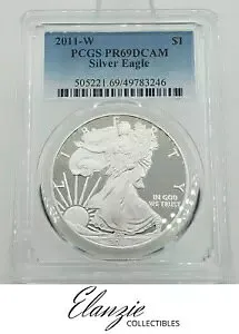 2011-W プルーフ アメリカン シルバー イーグル PCGS PR69 DCAM