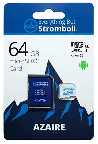 Everything But Stromboli Azaire 64GB MicroSD Class 10 SDXC メモリーカード Samsung Phone Galaxy Note 20 Ultra 5G A42 5G A21 A21s U3 UHS-