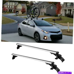 ルーフキャリア トヨタカローラカムリ48 トップルーフラッククロスバー荷物貨物キャリアレール用 For Toyota Corolla Camry 48 Top Roof Rack Cross Bar Luggage Cargo Carrier Rail【並行輸入品】