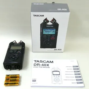 《アウトレット品》TASCAM タスカム DR-40X 4トラック デジタル オーディオ レコーダー / USB オーディオ インターフェース 【送料無料】