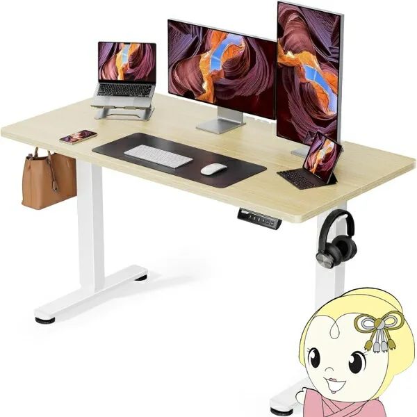 【メーカー直送】 ErGear 電動昇降デスク 昇降式デスク スタンディングデスク 上下昇降 120×60×72-118cm EGESD5N