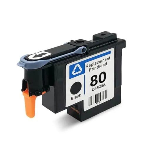 プリントヘッド C4820A C4821A C4822A C4823A Designjet 1050 1055 1055cm 1050c Plus プリンタと互換性あり(1PCS Black)