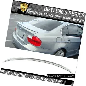 エアロパーツ 06-11 BMW 3 Series E90 M3 Style #A52 Space Gray Metallic Painted Trunk Spoiler 06-11 BMW 3シリーズE90 M3スタイル＃A52スペースグレーメタリック塗装トランクスポイラー 【並行輸入品】