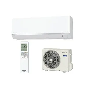 パナソニック CS-225DJ-W 壁掛形 6畳程度 シングル 単相100V ワイヤレス 室内電源 ルームエアコン エアコン(～2.8kw) 室内外機セット
