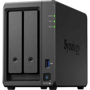 Synology DS725+ [DiskStation 2ベイ NAS 2コア Ryzen R1600 4GBメモリ 2.5GbE＋GbE SATA対応]