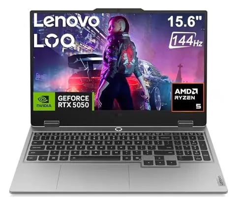 Lenovo LOQ 15 AI ゲーミングノートパソコン (15.6インチ FHD G-SYNC 144Hz、NVIDIA RTX 5060 8GB、AMD Ryzen 7 250 (> Intel Ultra 7 155H)、16GB DDR5 RAM