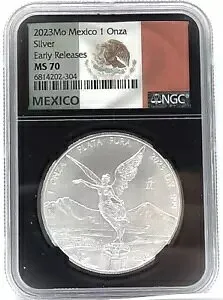 2023 メキシコ 1 オンザ 1 オンス シルバー NGC MS70 早期リリース
