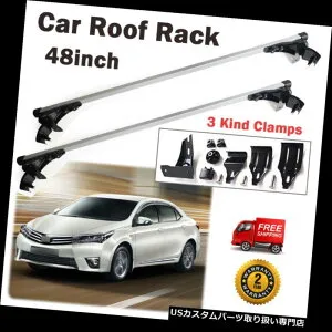 カーゴ ルーフ キャリア 車の屋根の貨物荷物キャリア48 トヨタカローラ2010年2011年クロスバーラック Car Roof Cargo Luggage Carrier 48'' For Toyota Corolla2010 2011 Cross Bar Rack 【並行輸入品】
