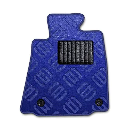 DAD ギャルソン D.A.D エグゼクティブ フロアマット HONDA (ホンダ) CIVIC シビック 型式：FK7/FC1/FK8 1台分 GARSON モノグラムデザインブルー/オーバーロック(ふちどり)カラー：ネイビーブルー/刺繍：無し ACN3