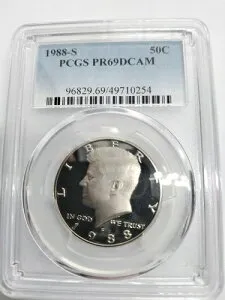 PCGS PR69DCAM 1988 S 50C ケネディ プルーフ / 61