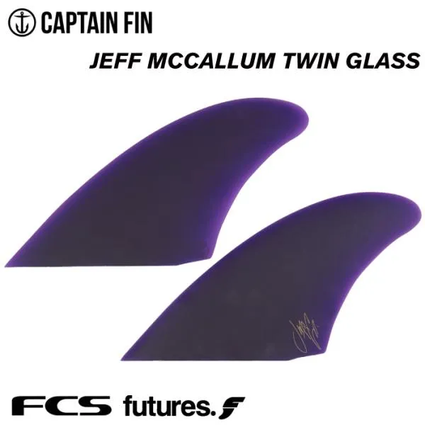 ショートボード用フィン CAPTAIN FIN CO. キャプテンフィン JEFF MCCALLUM TWIN GLASS ジェフマッカラム ツイングラス