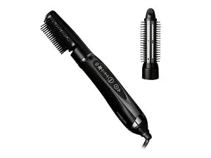 【全世界対応】コイズミ マイナスイオン カーリングドライヤー ブラック AC100V～120V/200V～240V対応 電圧自動切替 KDD-0054/K