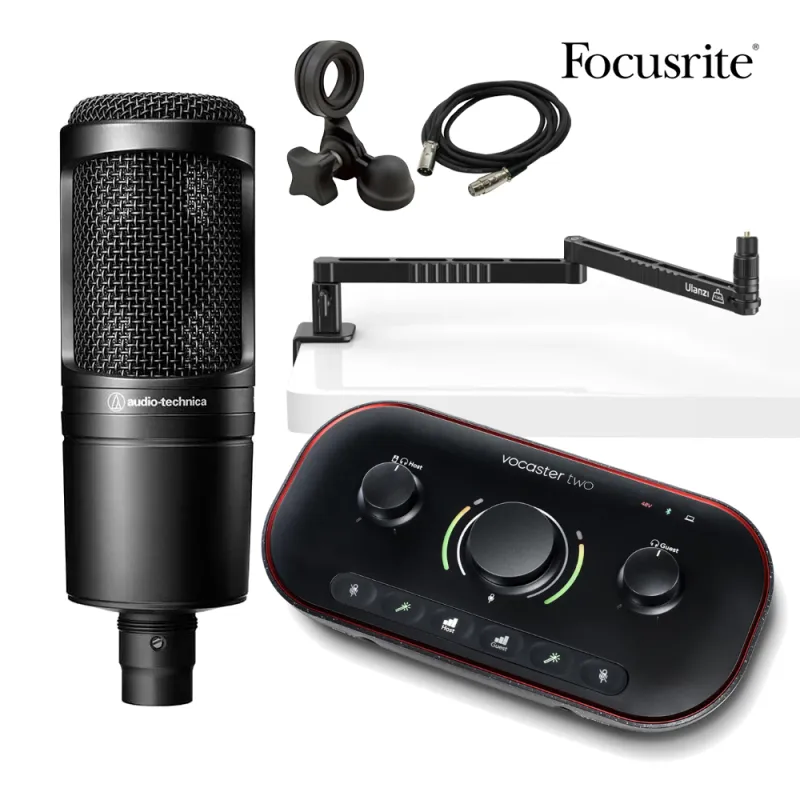 Focusrite Vocaster Two 配信セット (audio-technica AT2020セット)