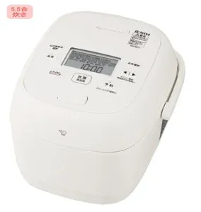 象印：圧力IH炊飯ジャー極め炊き(5.5合炊)(ホワイト)/NW-BB10-WA