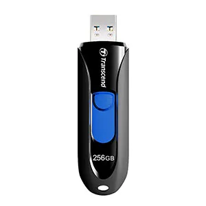 Transcend USBメモリ 256GB USB3.1 Gen1 USB 5Gbps スライド式 キャップレス JetFlash 790 ブラック TS256GJF790K