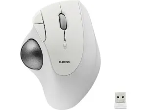 【お取り寄せ】エレコム トラックボール 無線 ベアリング ホワイト M-IT11DRWH マウス キーボード 入力機器 パソコン 家電