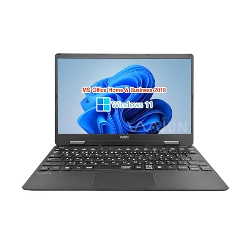 【整備済み品】NE C ノートPC VC-6 / 12.5型フルHD / Win11 Pro/MS Office H&B 2019 / Core i5-10210Y / WEBカメラ/wajunのWIFI/Bluetooth/HDMI/Type-C / 8