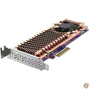 【5日最大1500円クーポン】QNAP QM2-2P-344A デュアル M.2 PCIe SSD拡張カード、最大2つのM.2 2280/22110フォームファクターM.2 (Gen3 x4) SSDをサポート、PCIe Gen3 x4ホストインターフェイス、ロープロファイル
