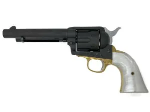 ガスガン マルシン コルト SAA .45 1st Gen. Late アーティラリー Xカートリッジ パール調プラグリップ仕様 ブラススタイル/HW 2025年生産モデル