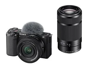 【送料無料】SONY(VAIO) ZV-E10X/B デジタル一眼カメラ α VLOGCAM ZV-E10 ダブルズームレンズキット ブラック【在庫目安:お取り寄せ】| カメラ ミラーレスデジタル一眼レフカメラ 一眼レフ カメラ デ
