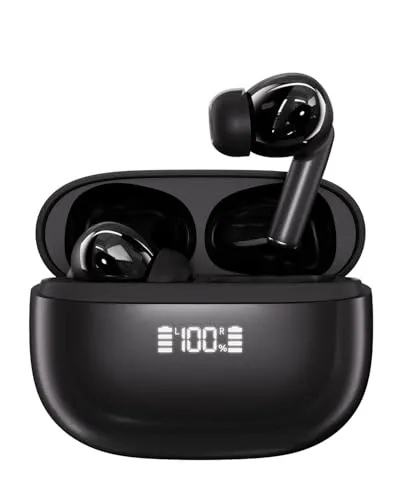 ワイヤレスイヤホン bluetooth イヤホン 【2026年 ANC アップグレード版】 最新Bluetooth6.0 ブルートゥース イヤフォン ANCノイズキャンセリング 自動ペアリング Hi-Fi音質 IPX4防水 自動ペアリング 急速充電対応 マ