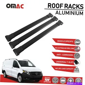 クロスバー ルーフラッククロスバーメルセデス用荷物キャリアセットvito W447 2014-2022 Roof Rack Cross Bars Luggage Carrier Set for Mercedes Vito W447 2014-2022【並行輸入品】