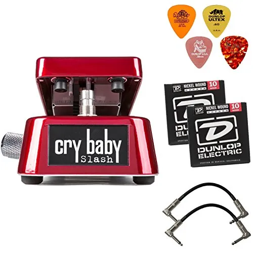 DUNLOP SW95 Cry Baby Slash シグネチャー Wah Wah Guitar Effects ペダル BUNDLE With ZORRO Series DUNLOP Sample ピックパック, Dunlop DEN 1046 Elec