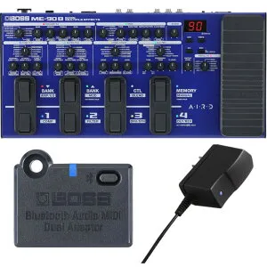 BOSS ボス ME-90B Bass Multiple Effects + BT-DUAL + 純正アダプター PSA100S2 セット [マルチ・エフェクター]