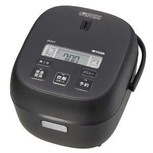 タイガー TIGER マイコン炊飯器 3合炊き マットブラック JBS-G055KM〈JBSG055KM〉