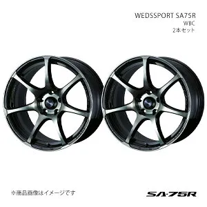 SA75R シビック FC1・FK7 アルミホイール2本セット 0073986×2【18×7.5J 5-114.3 INSET45 WBC】