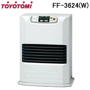 (LINEクーポン有)トヨトミ FF-3624-W FF式ストーブ 給排気筒径Φ63mm エコモード エクセレントレーザーバーナー ホワイト 防寒 暖房 ヒーター TOYOTOMI