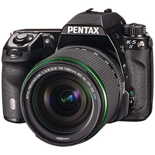 Pentax K-5 II 16.3 MP DSLR DA 18-135mm WR lens kit (Black) (OLD MODEL) by Pentax