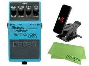 BOSS ボス Bass Limiter Enhancer LMB-3 + KORG Pitchclip 2 PC-2 + マークスオリジナルクロス セット コンパクトエフェクター