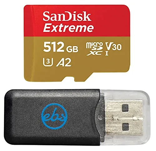 SanDisk MicroSDXC 512GB エクストリームメモリーカード Lenovo Legion Go & Legion Go S ハンドヘルドゲームシステム (SDSQXAV-512G-GN6MN) 対応 Stromboli MicroSD &