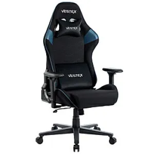 ルームワークス VES-S2BL ゲーミングチェア [W720xD720xH1205～1275mm] VESTEX S2シリーズ(フットレストなし) ブルー VES-S2BL