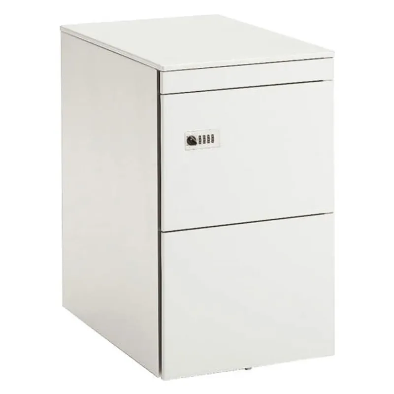 オカムラ ワゴン3段 A4ファイル対応 ダイヤル錠 サイド把手 キャスター付き 幅390×奥行580×高さ650mm Pro Unit プロユニットシリーズ DN31BB