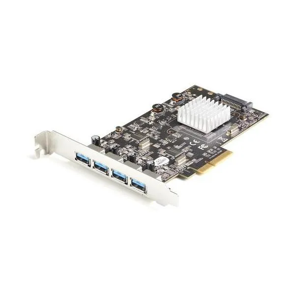 STARTEC.COM社 USB増設 PCIeカード/4x USB-A/2x ASM3142搭載/UASP/インターフェースボード PEXUSB314A2V2 1個
