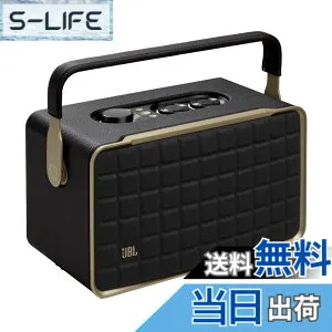 【送料無料】JBL AUTHENTICS 300 オーセンティックス 300 Wi-Fi Bluetothスピーカー 自動音質補正機能搭載/3.5mm入力付き/バッテリー内蔵/プロサウンド ブラック JBLAUTH300BLKJN