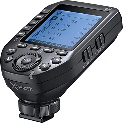 Godox XProII-S XProII S TTL ワイヤレスフラッシュトリガー Sony用 1/8000s HSS対応 TTLオートフラッシュ 手動フラッシュ TCM変換機能 5つのデリケートグループボタン 大型LCDディスプレイ スマートアプリコン