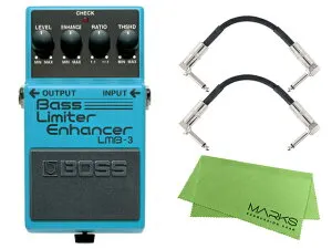 BOSS ボス Bass Limiter Enhancer LMB-3 + モリダイラパッチケーブル2本 セット［マークス・オリジナルクロス付］ エフェクター