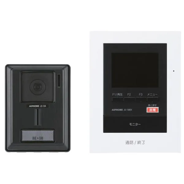 アイホン JUS-1AEK-T ハンズフリーテレビドアホンセット 録画機能・非常ボタン付き 【JUS1AEKT】